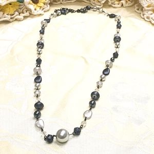 Jean Andre Firenze Italy gray bead necklace